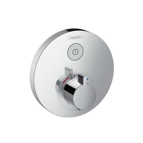 Hansgrohe-HG-Thermostat-Unterputz-ShowerSelect-S-Fertigset-1-Verbraucher-chrom-15744000 gallery number 1